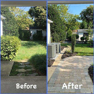 Before and After Landscaping Winston Salem