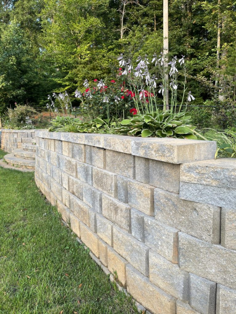 Retaining wall ideas for a sloped backyard